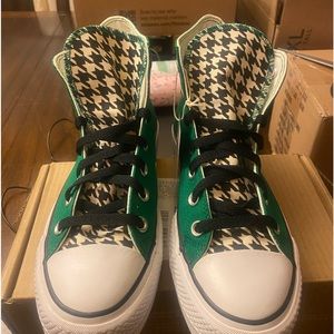 Custom Converse. Platform high tops. Women’s size 8. Worn once.